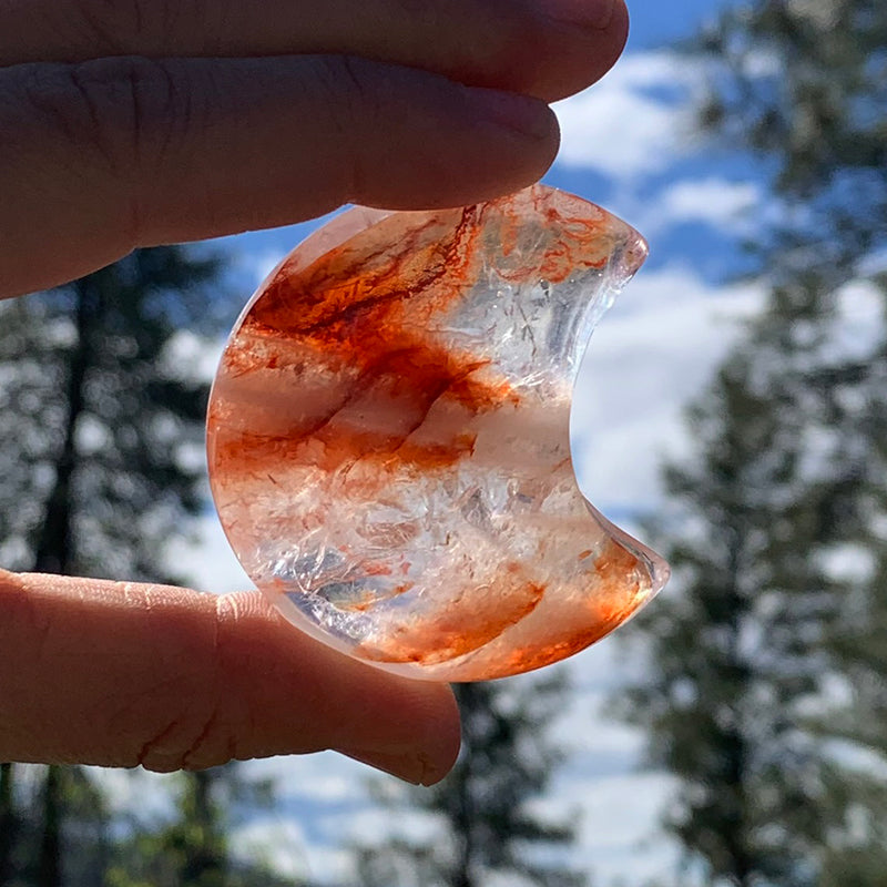 Crescent Moon: Fire Quartz