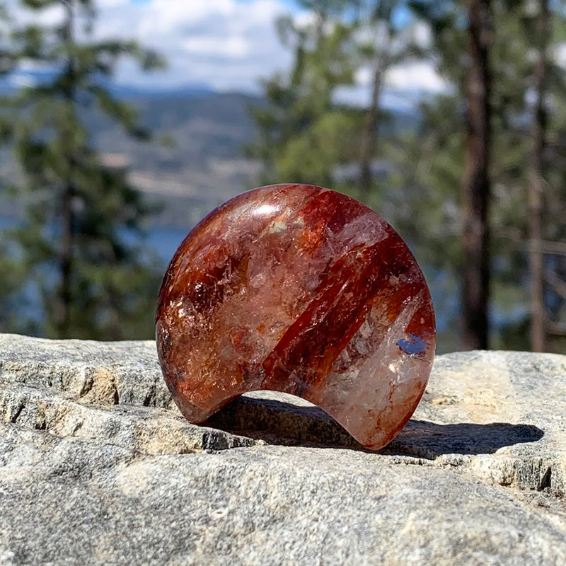 Crescent Moon: Fire Quartz
