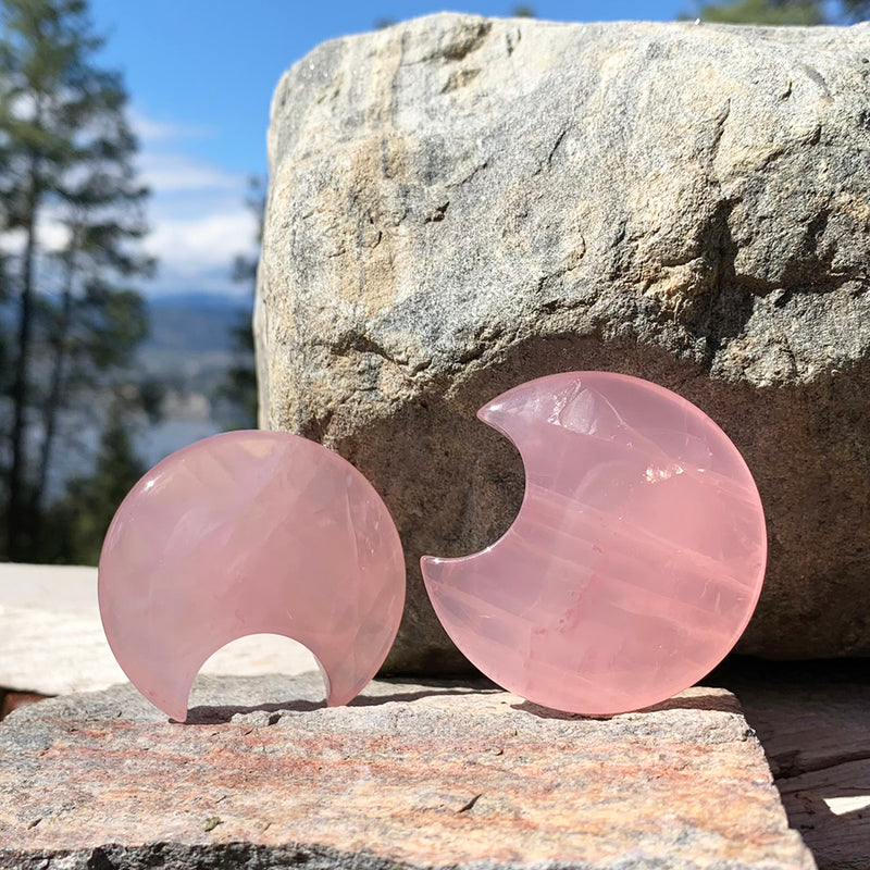 Crescent Moon: Rose Quartz
