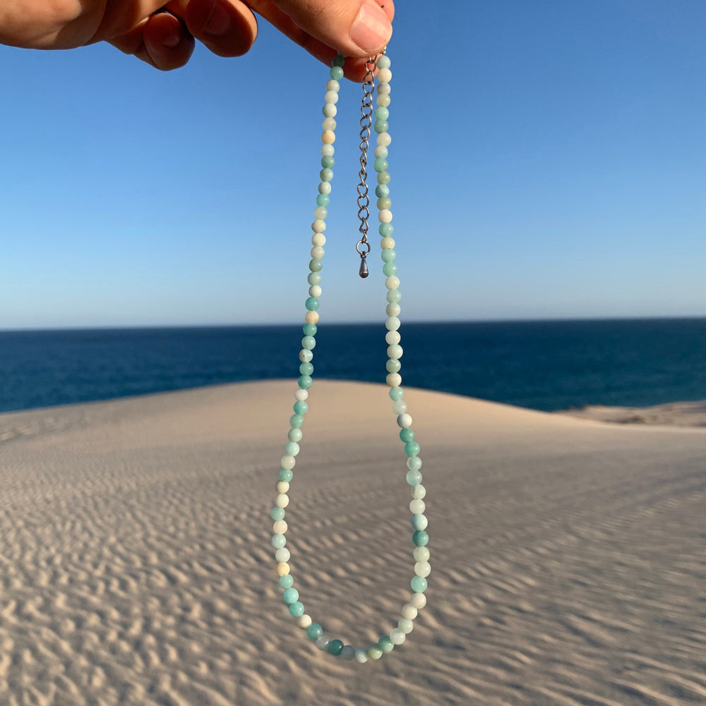 Necklaces: Carribean Jasper - 6th Chakra Stone Necklace