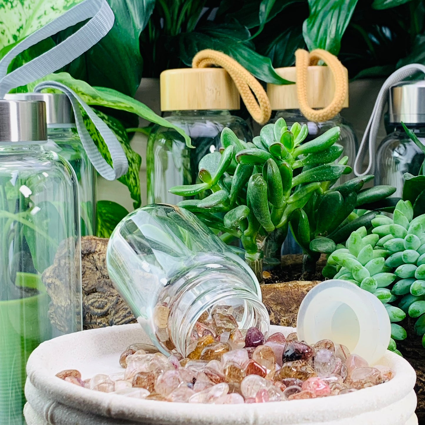 Mini Gemstones: Rutilated Quartz  (50 Gram / 1.7oz. Lot)