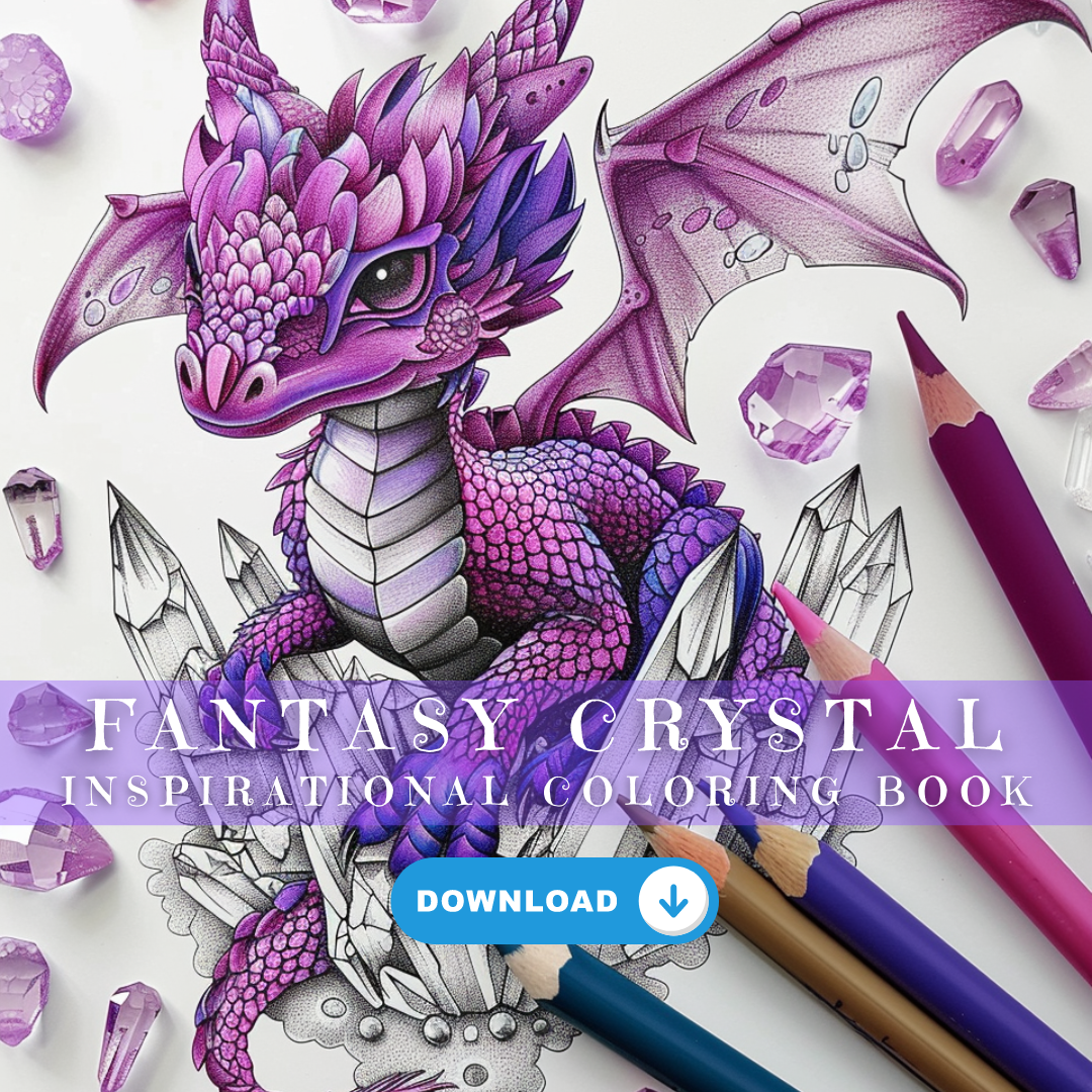 Crystal Fantasy Coloring Book