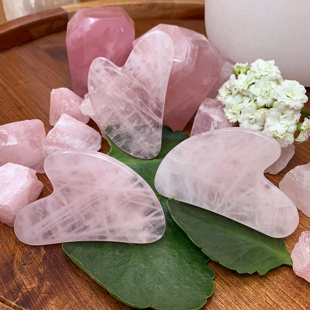 Gua Sha Stone: Rose Quartz
