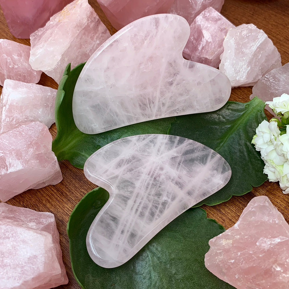 Gua Sha Stone: Rose Quartz