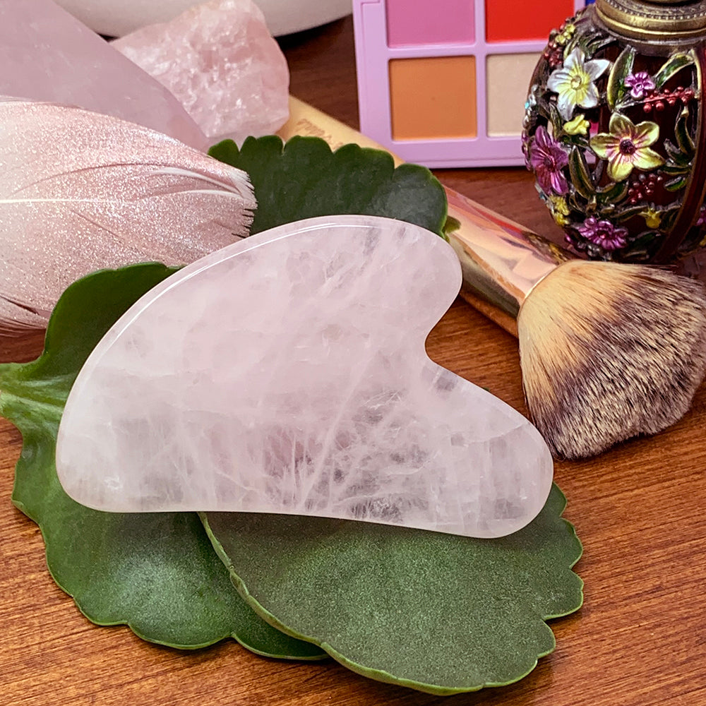 Gua Sha Stone: Rose Quartz