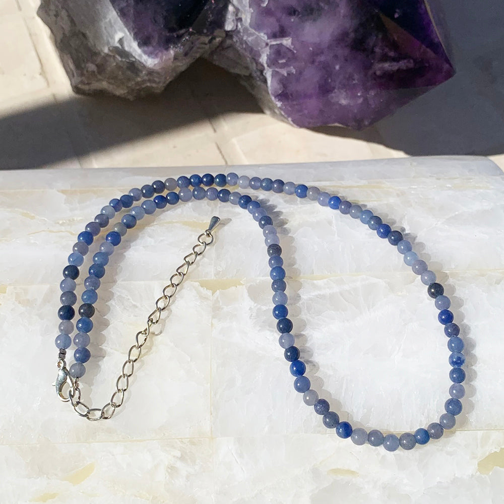 Necklaces: Blue Aventurine - 5th Chakra Stone Necklace