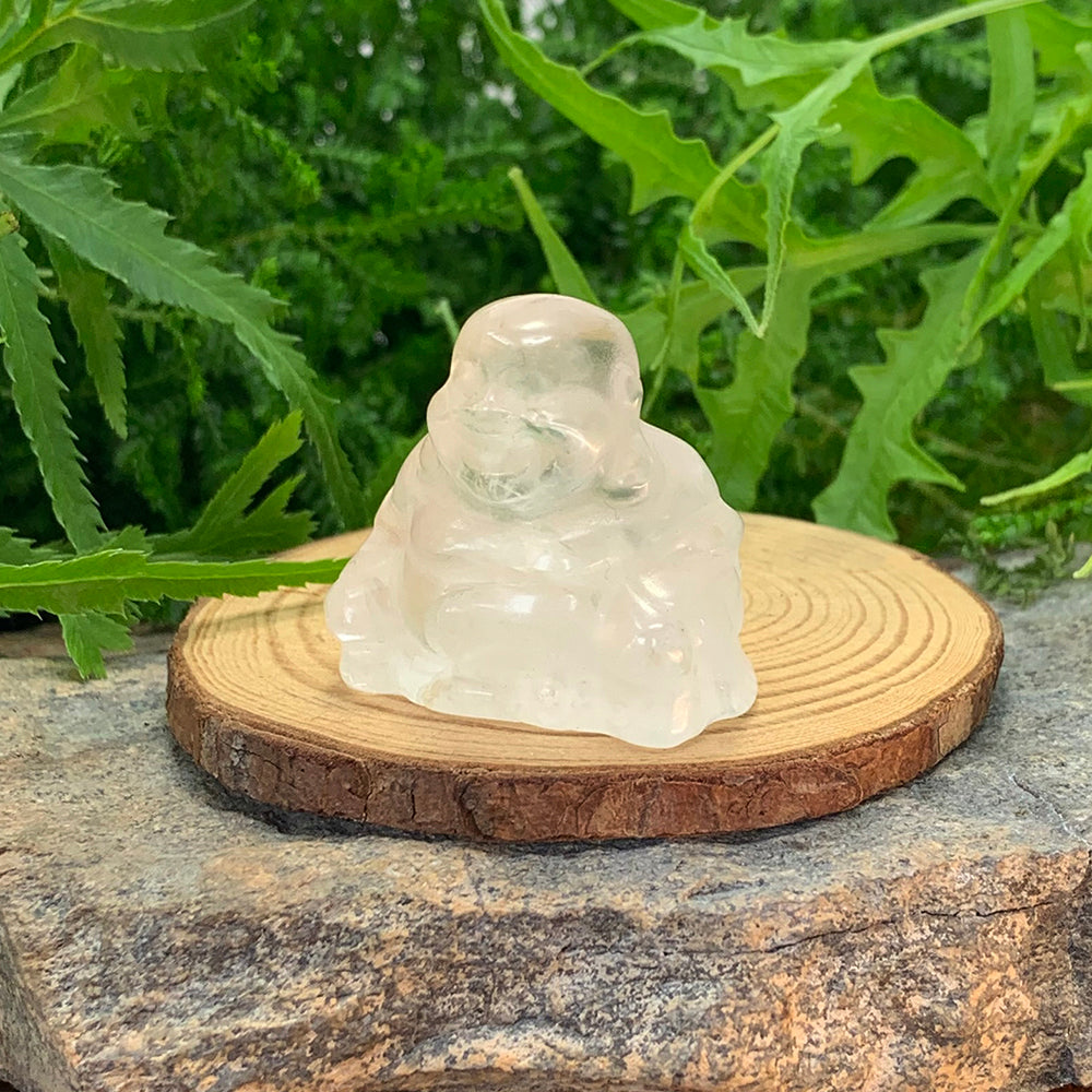 Title Crystal Spirit Totems: Clear Quartz Buddha