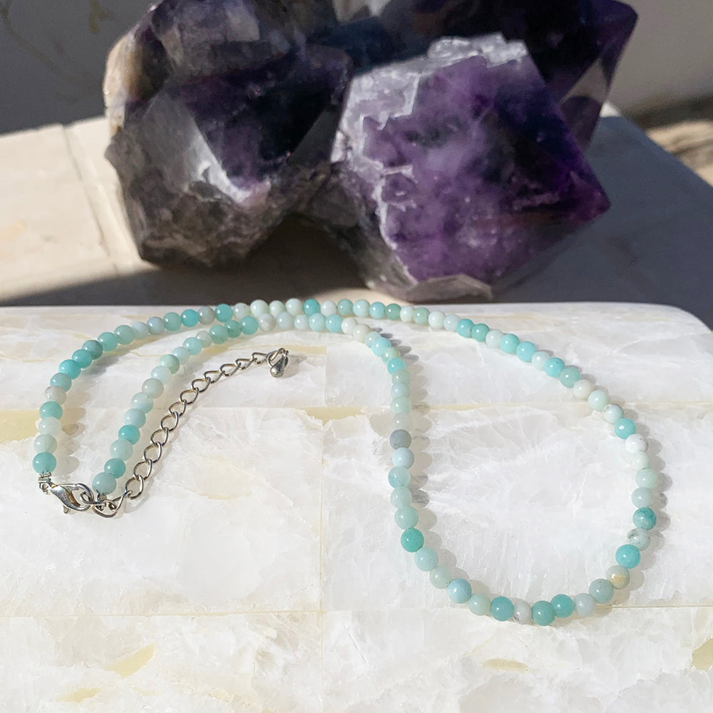 Necklaces: Carribean Jasper - 6th Chakra Stone Necklace