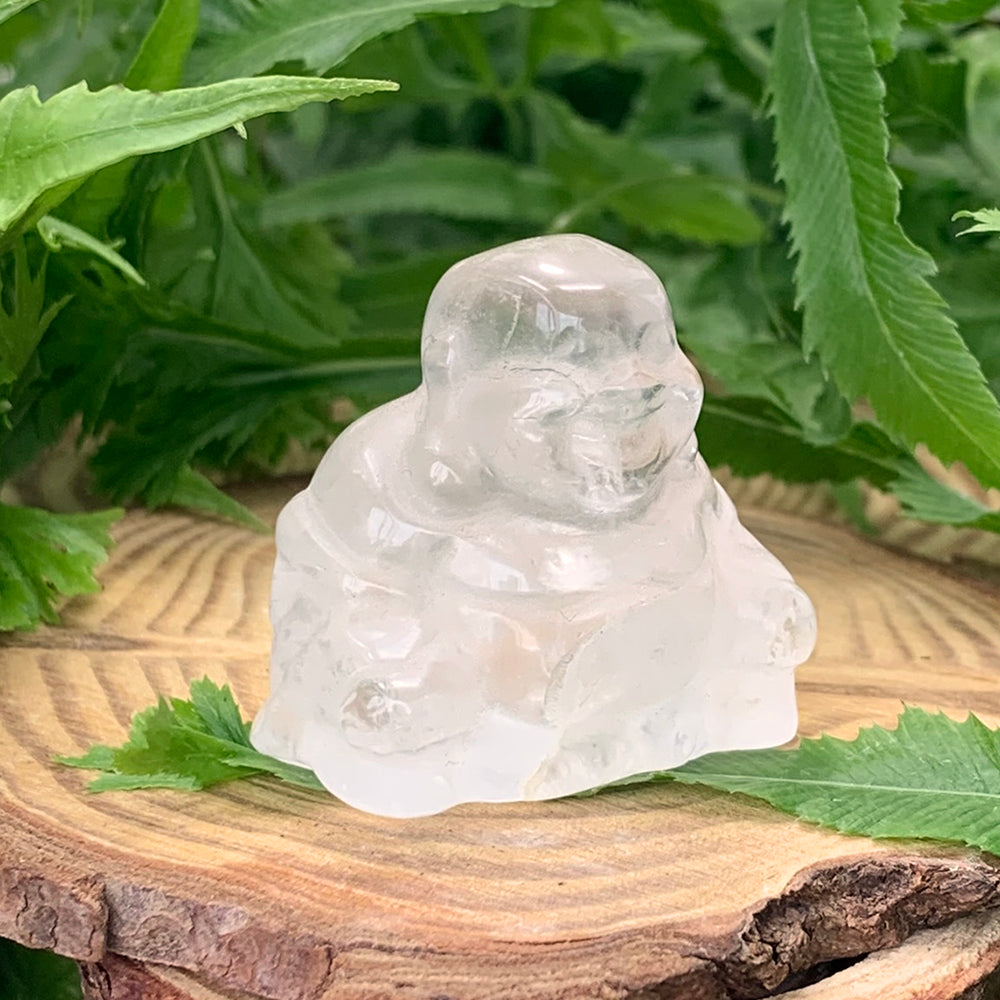 Title Crystal Spirit Totems: Clear Quartz Buddha