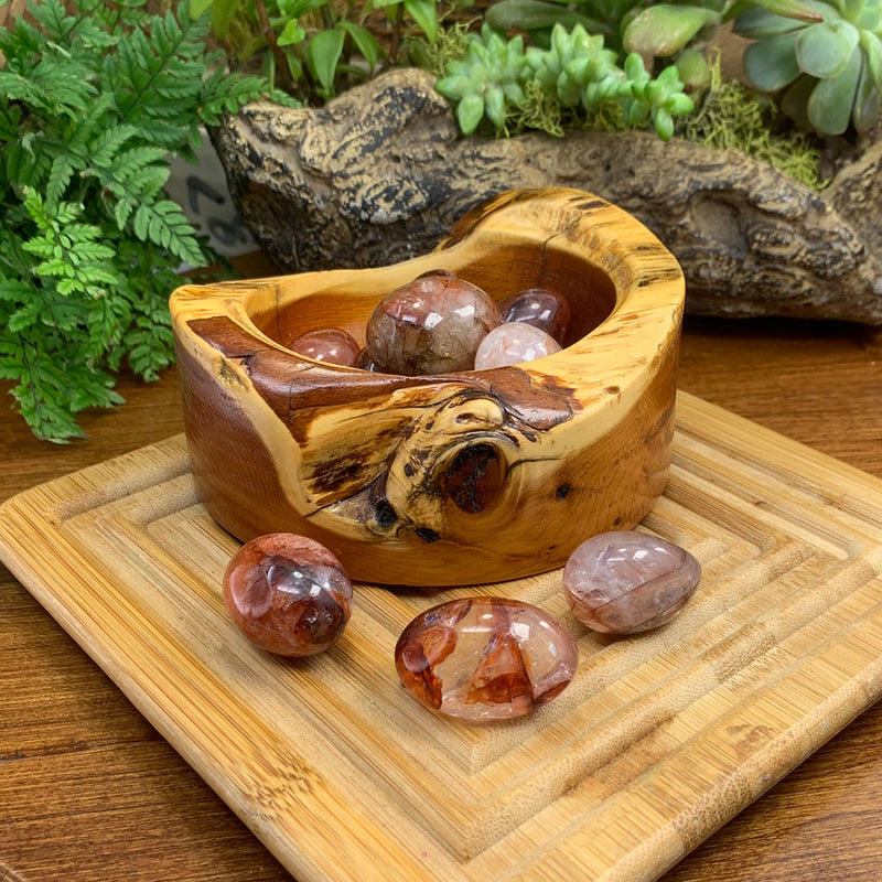 Tumbled Stone: Fire Stone Agate (250 Gram Lot - 0.55lb)