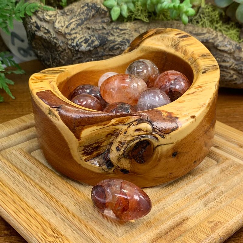 Tumbled Stone: Fire Stone Agate (250 Gram Lot - 0.55lb)