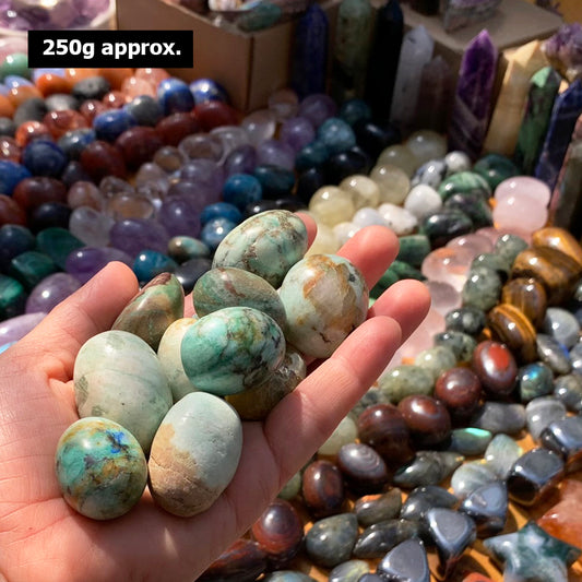 Tumbled Stone: Garnierite (250 Gram Lot - 0.55lb)