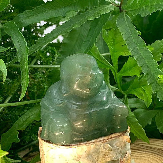 Crystal Spirit Totems: Green Quartz Buddha