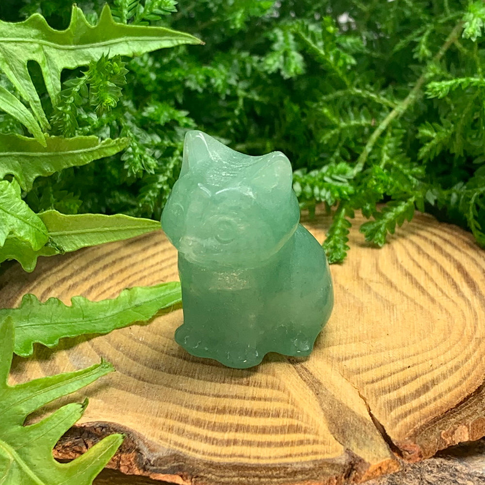 Crystal Animal Spirit Totems: Green Quartz Cat