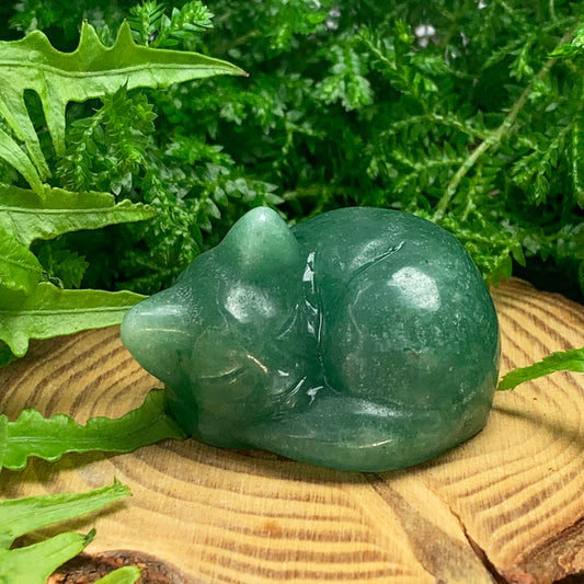 Crystal Animal Spirit Totems: Green Quartz Sleeping