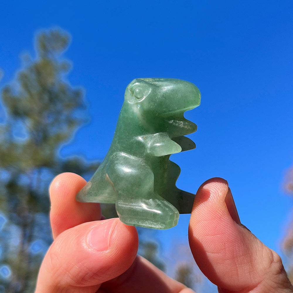 Crystal Animal Spirit Totems: Green Quartz T-Rex