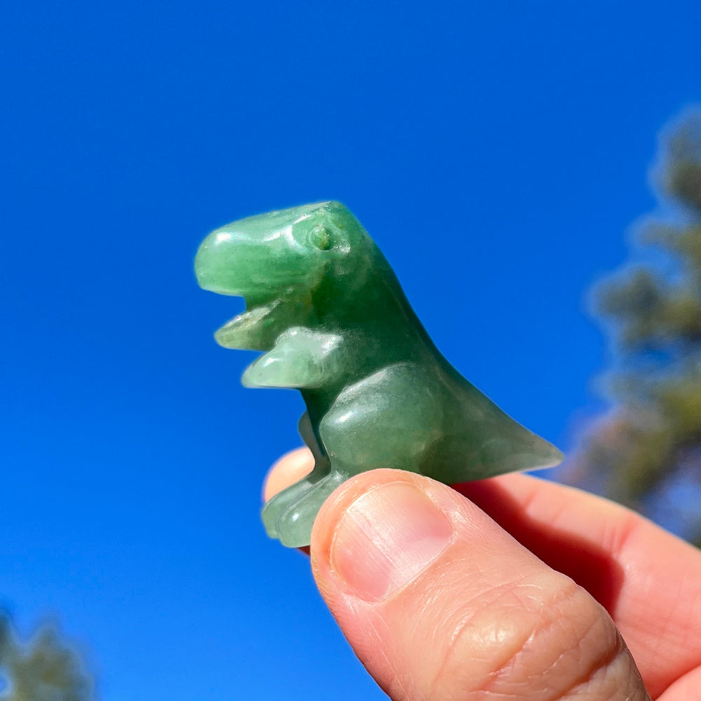 Crystal Animal Spirit Totems: Green Quartz T-Rex