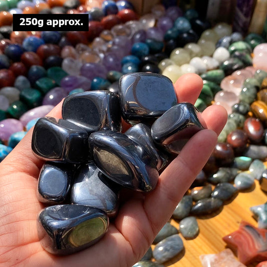 Tumbled Stone: Hematite (250 Gram Lot - 0.55lb)