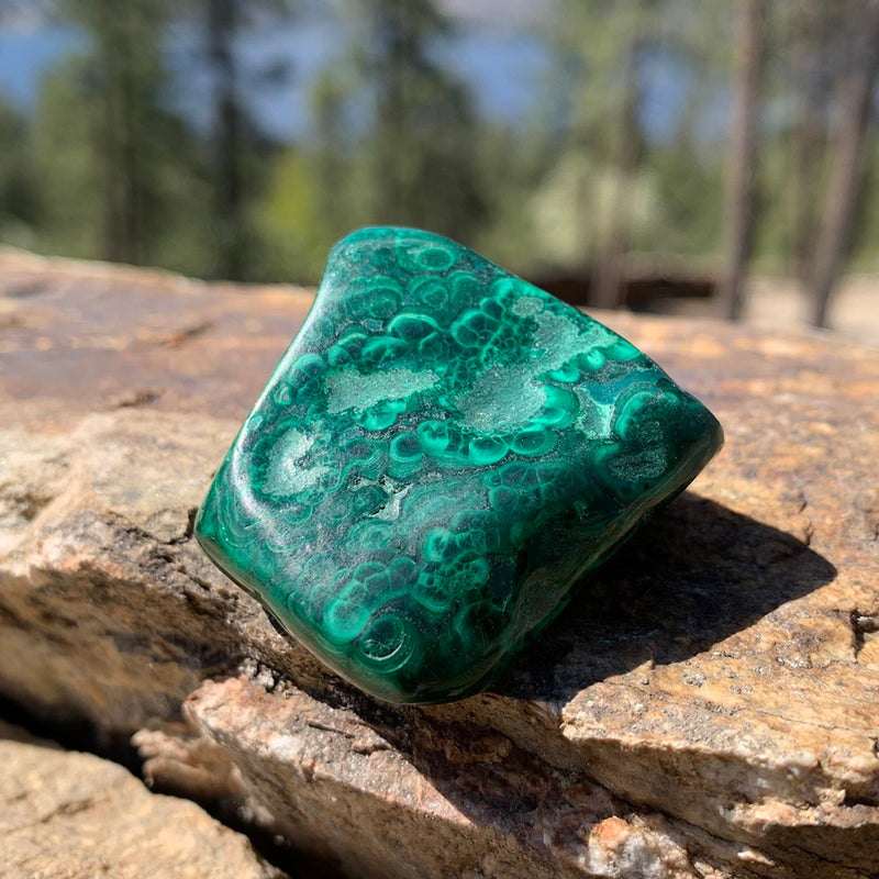 Tumbled Stone: Malachite (250 Gram Lot - 0.55lb)