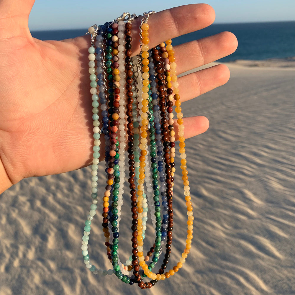 Necklaces: Red Obsidian 1st Chakra Stone Necklace