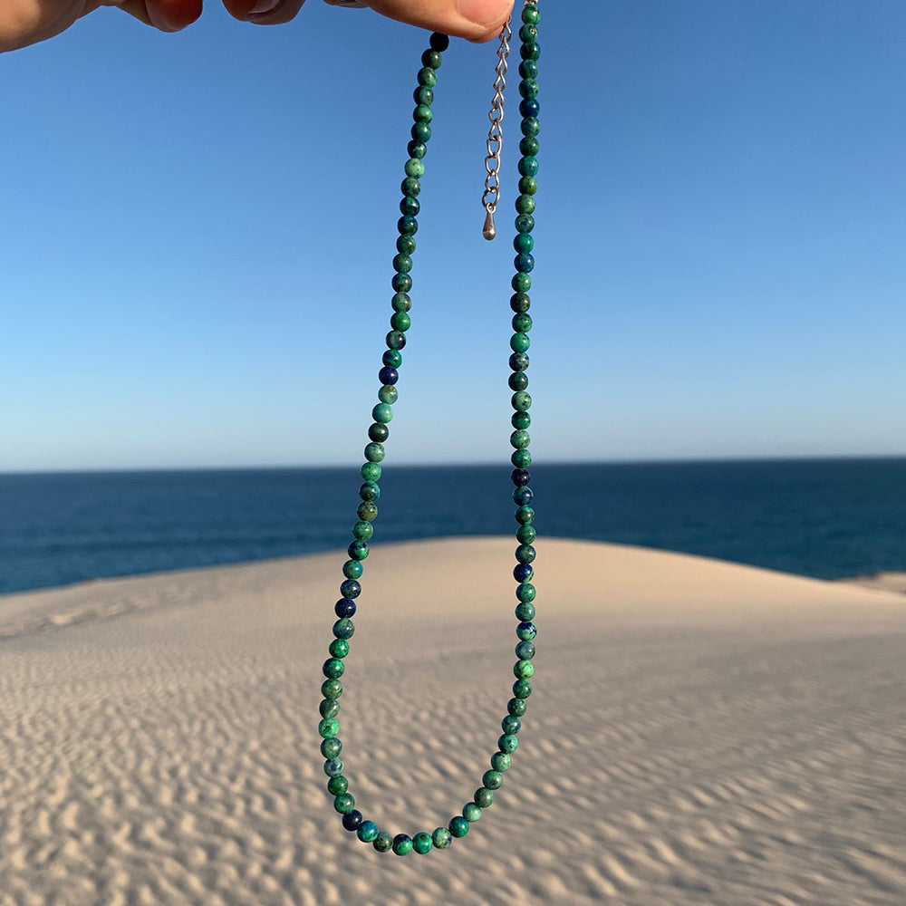 Necklaces: Phoenix Lapis - 4th Chakra Stone Necklace