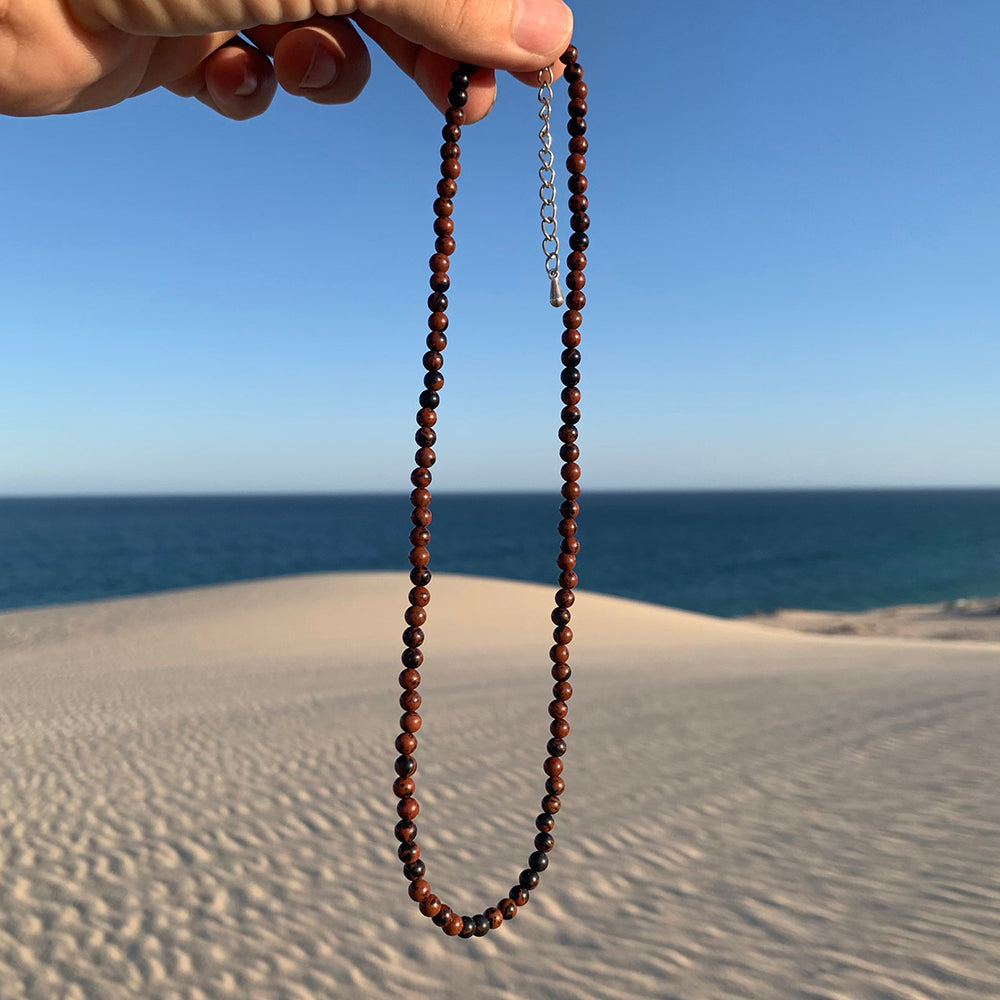 Necklaces: Red Obsidian 1st Chakra Stone Necklace