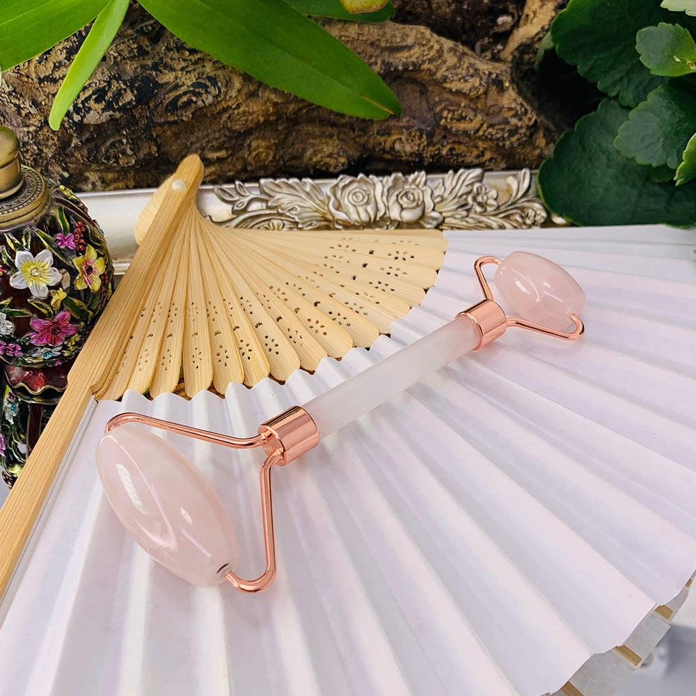 Facial Roller: Rose Quartz