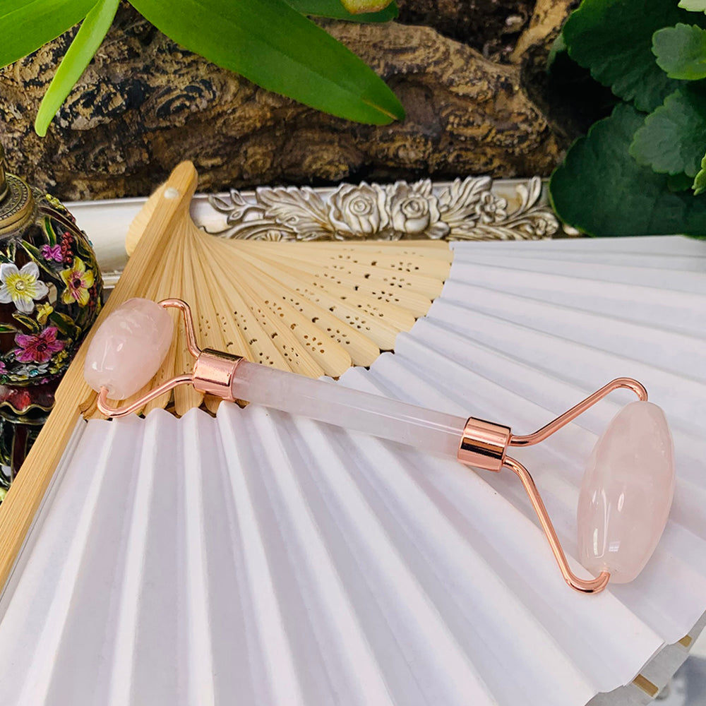 Facial Roller: Rose Quartz