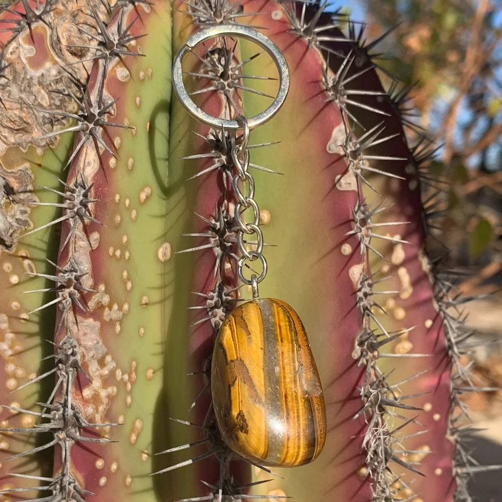 Tiger's Eye Crystal Keychain
