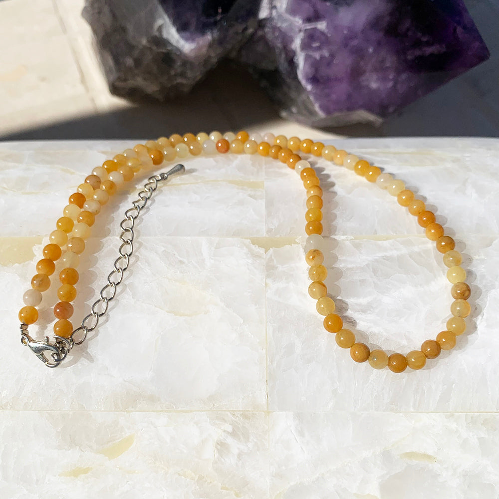 Necklaces: Yellow Aventurine - 3rd Chakra Stone Necklace