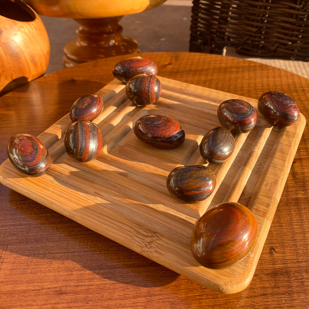 Tumbled Stone: Red Tigers Eye (250 Gram Lot - 0.55lb)