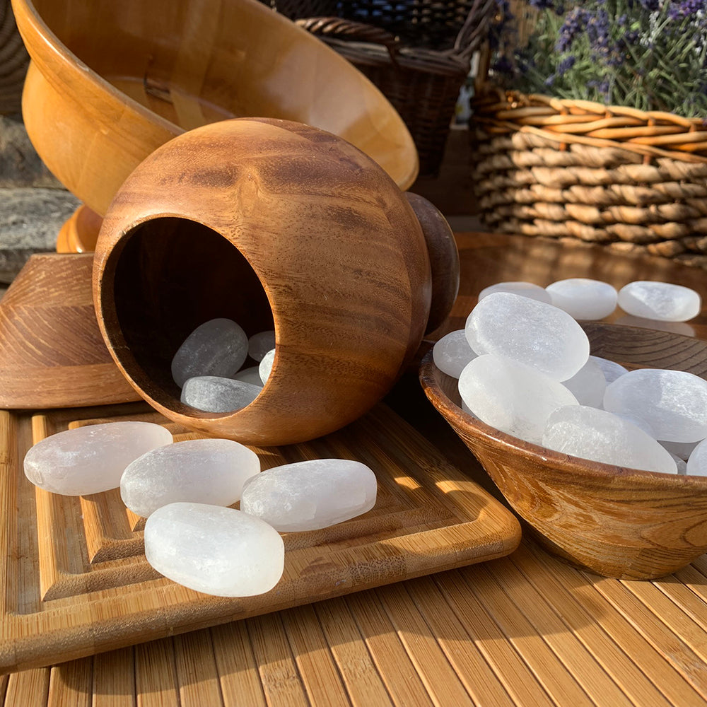Tumbled Stone: Selenite (250 Gram Lot - 0.55lb)