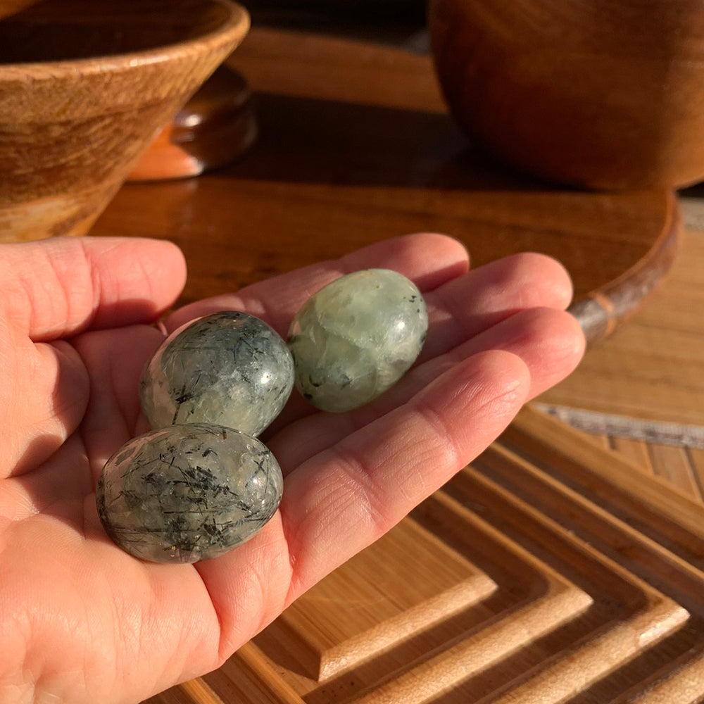 Tumbled Stone: Prehnite (250 Gram Lot - 0.55lb)