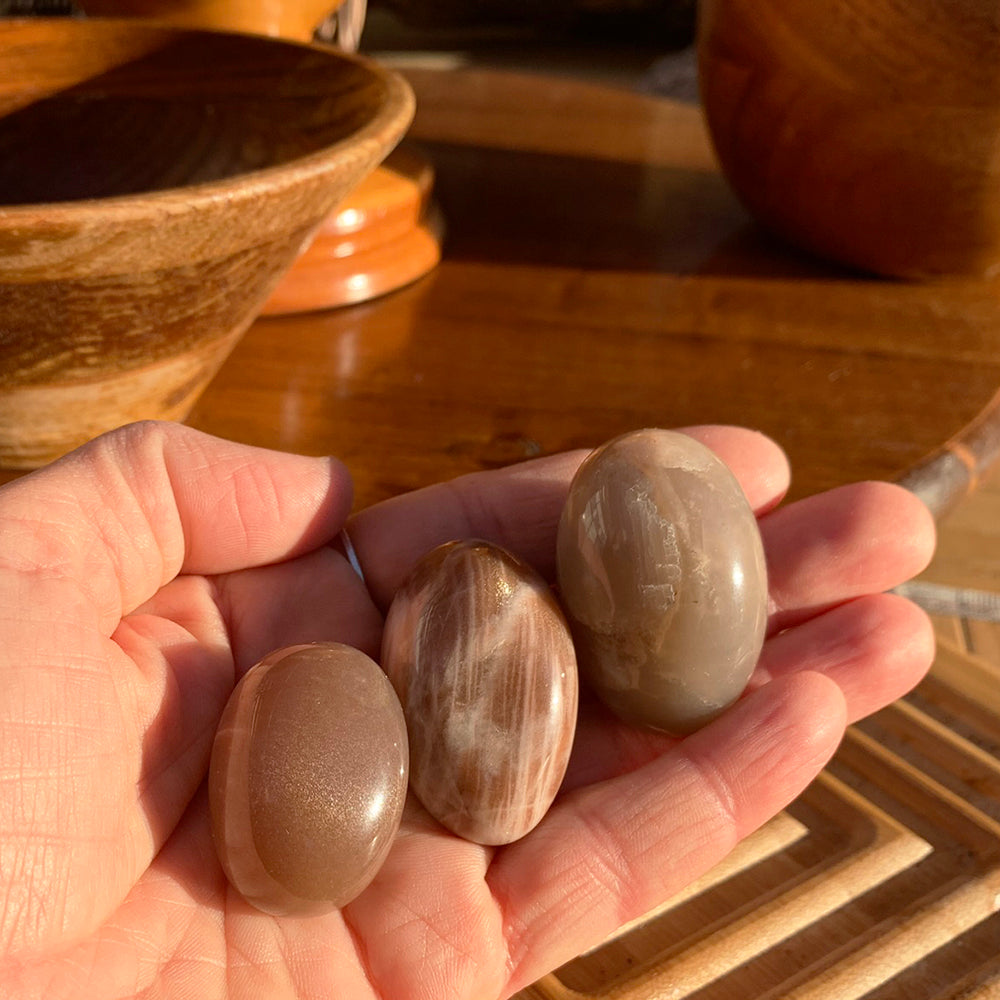Tumbled Stone: Golden Sunstone  (250 Gram Lot - 0.55lb)