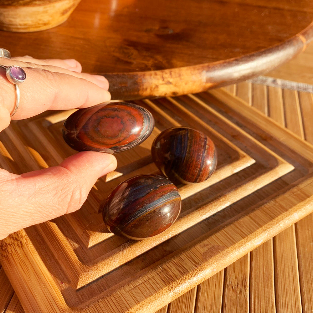 Tumbled Stone: Red Tigers Eye (250 Gram Lot - 0.55lb)