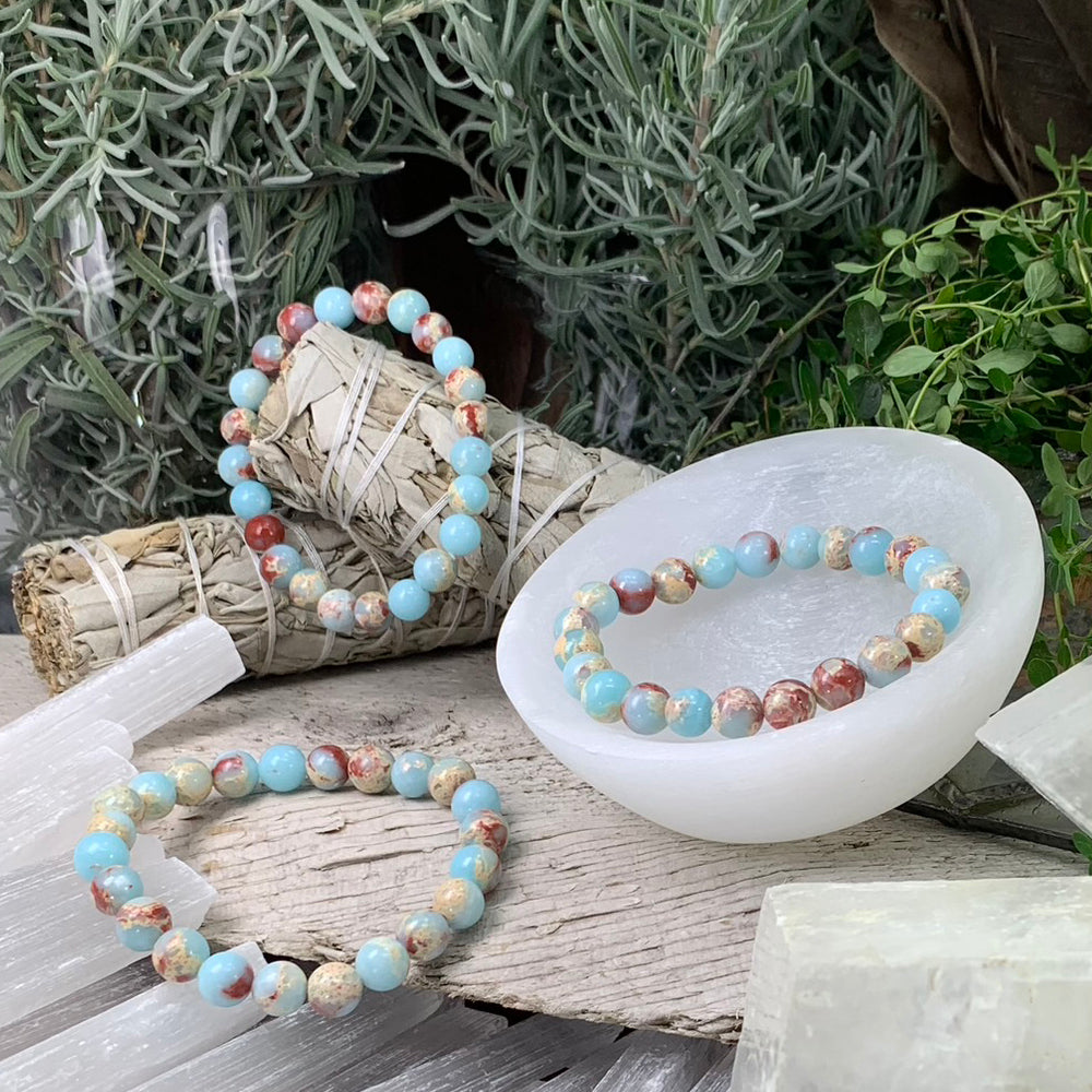 Mala Bracelet: Azure Variscite