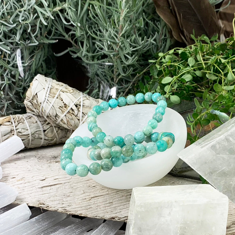 Mala Bracelet: Amazonite