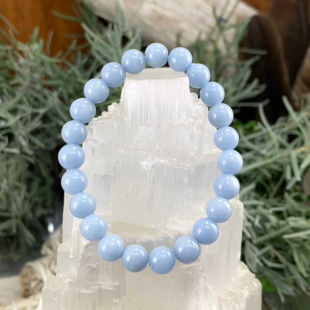 Mala Bracelet: Angelite