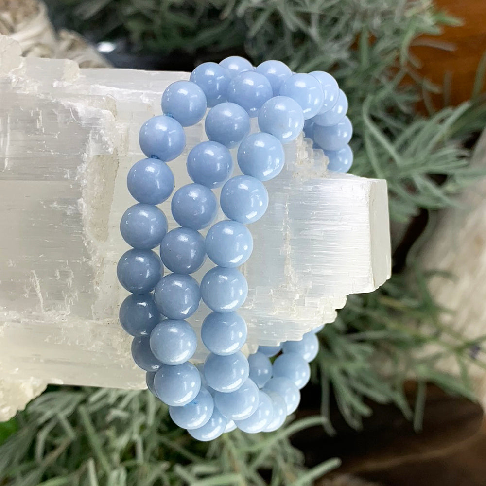 Mala Bracelet: Angelite