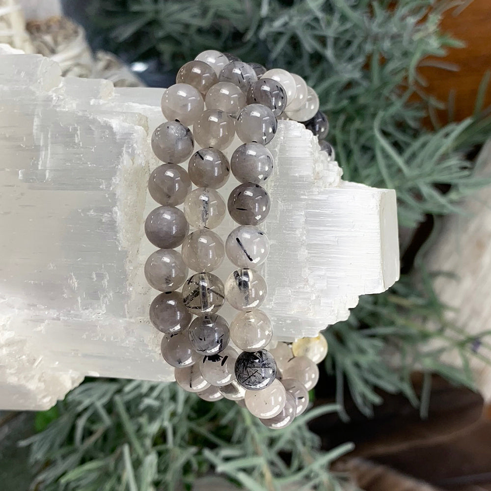 Mala Bracelet: Black Tourmaline Quartz
