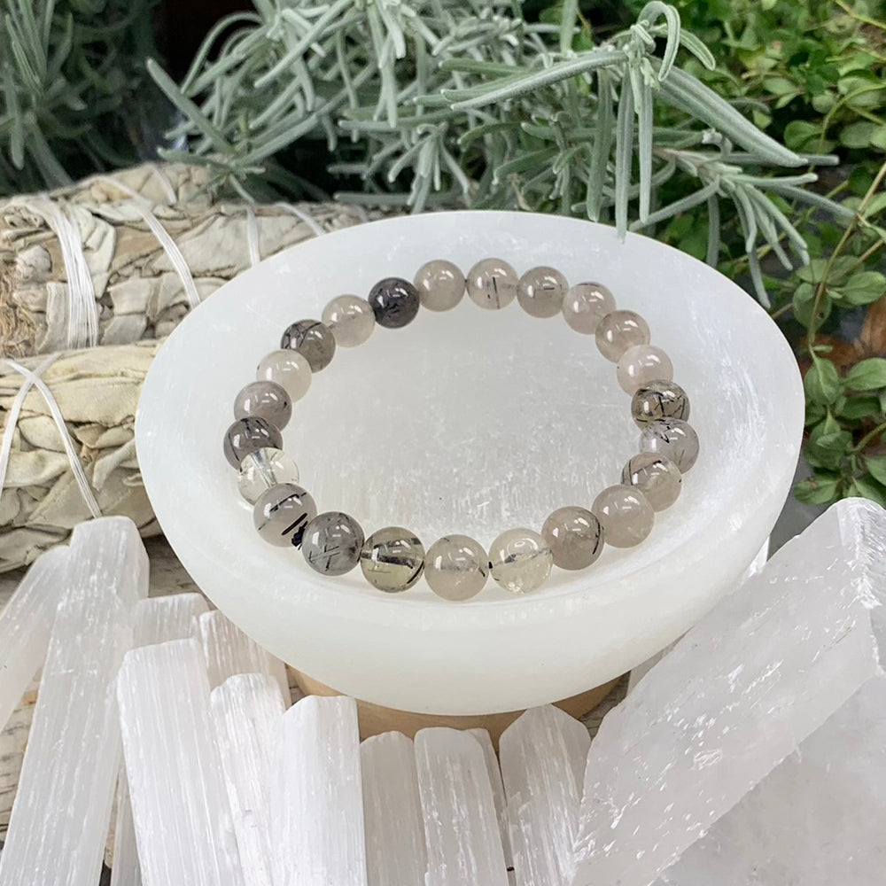 Mala Bracelet: Black Tourmaline Quartz