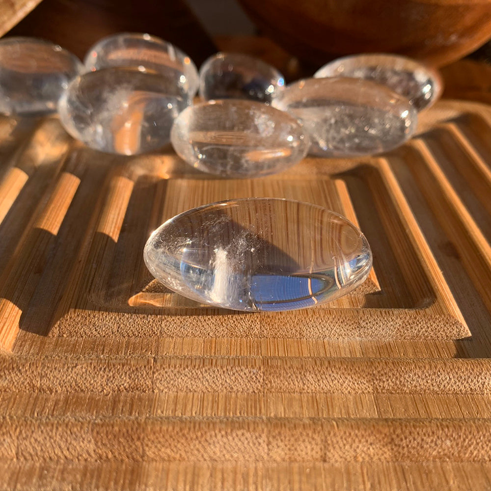 Tumbled Stone: Clear Quartz (250 Gram Lot - 0.55lb)