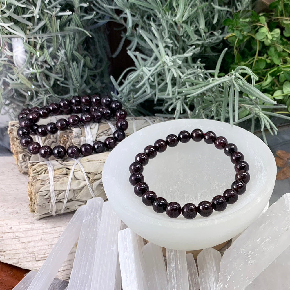 Mala Bracelet: Garnet