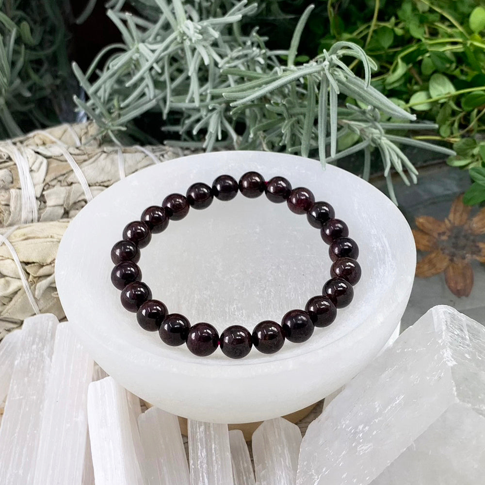 Mala Bracelet: Garnet
