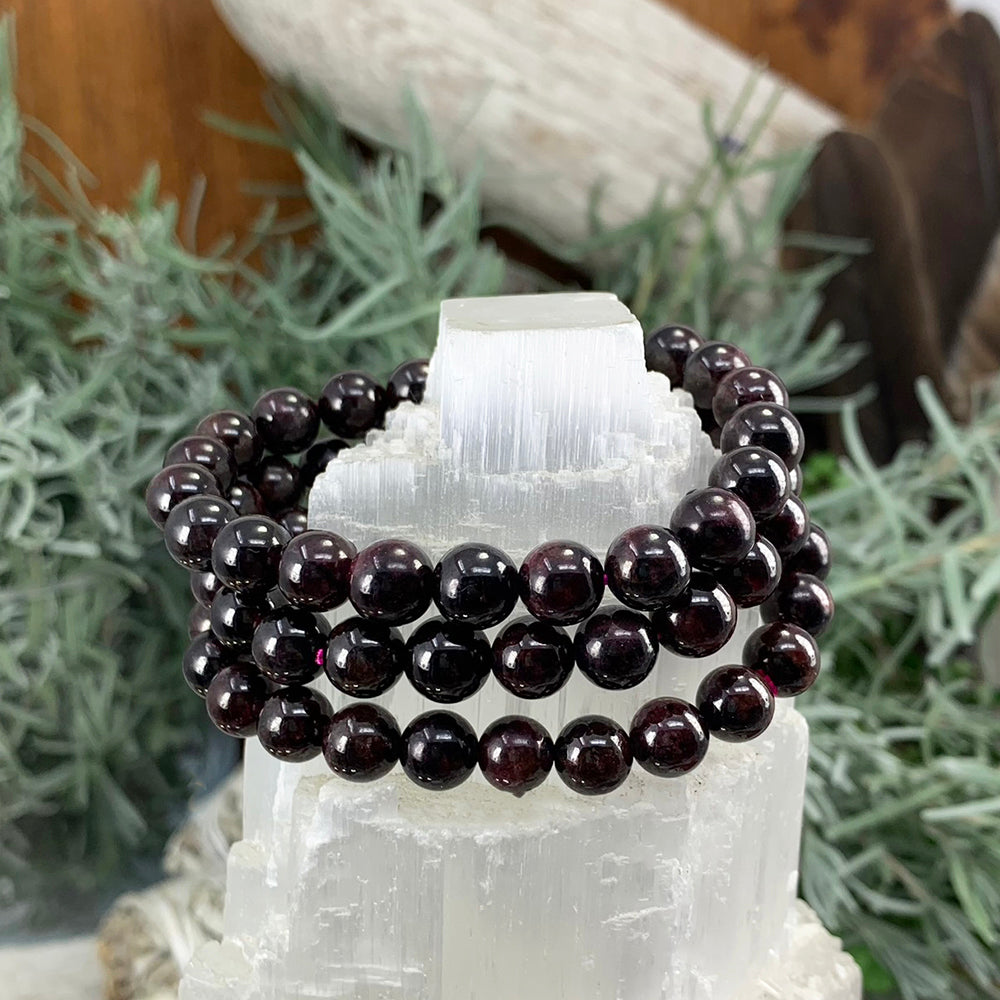 Mala Bracelet: Garnet