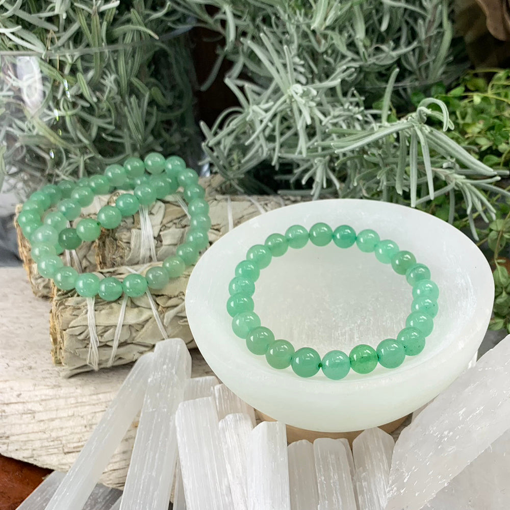 Mala Bracelet: Green Aventurine