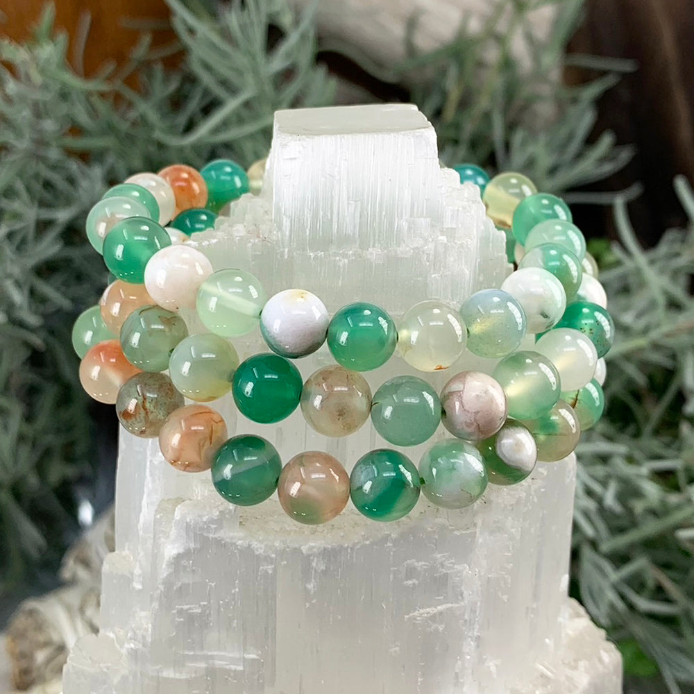 Mala Bracelet: Cherry Agate