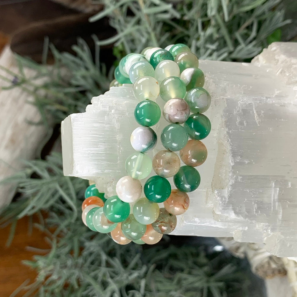 Mala Bracelet: Cherry Agate