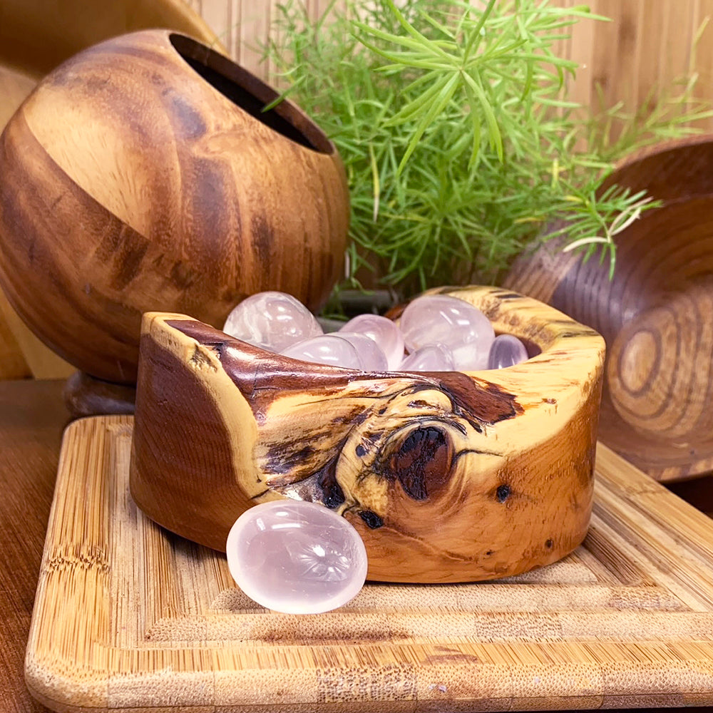 Tumbled Stone: Ice Rose Quartz (250 Gram Lot - 0.55lb)