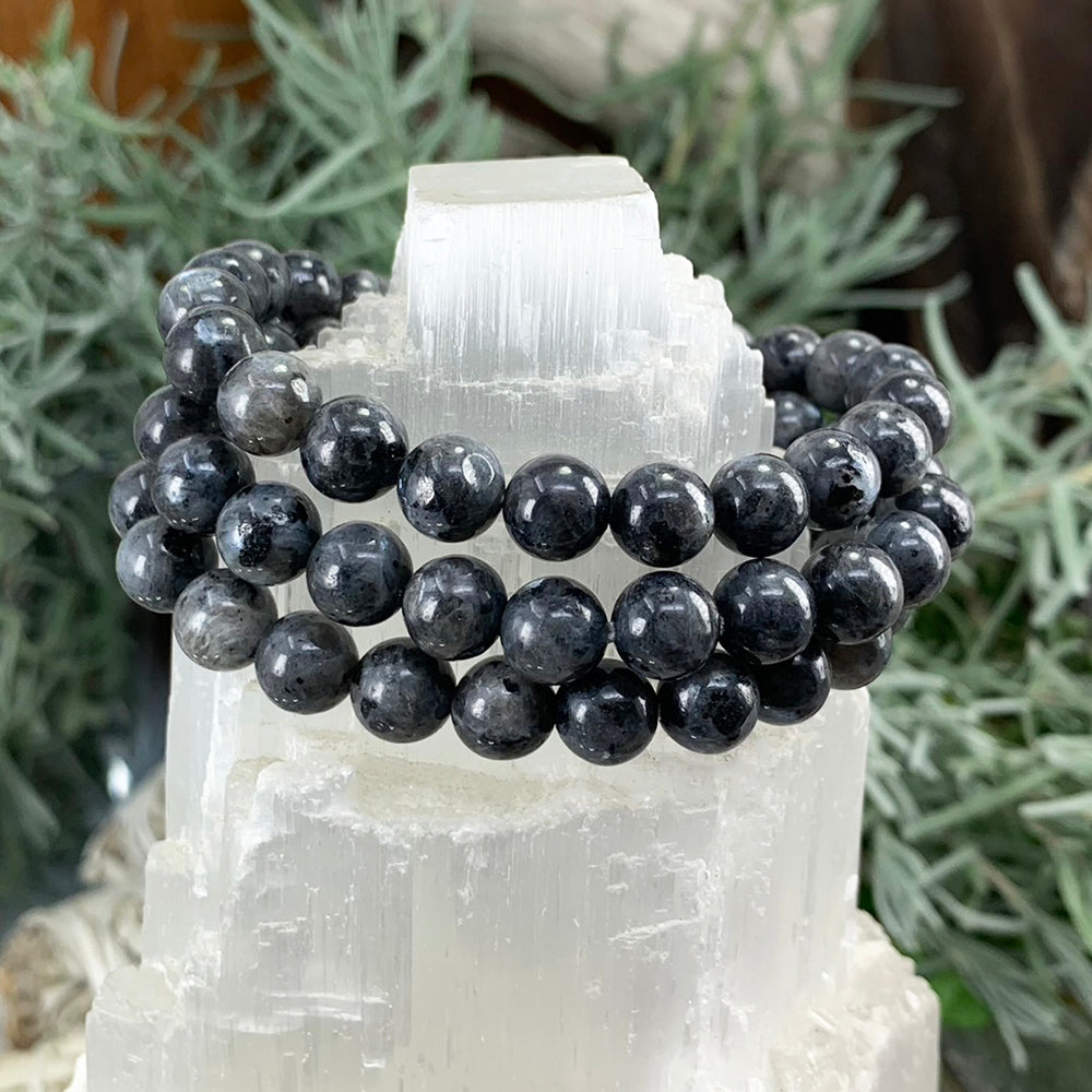 Mala Bracelet: Larvikite